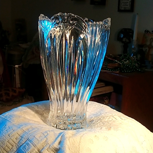 Other - Large 9" in Heavy 24% Lead Chrystal Vase